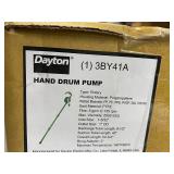 Dayton 3BY41A Hand Drum Pump Rotary Type with Polypropylene Housing and PTFE Seal Material