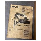 Bosch Vintage Jigsaw with Top Handle and Assorted Blades Including Original Manual