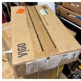 Vigo VG07043 Glass Vessel Bathroom Sink and VG03024ARB2 Faucet Set