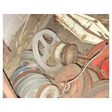 Lot of (~18) Pulleys (assorted)
