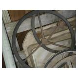 Lot of (5) Tractor Steering Wheels
