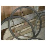Lot of (5) Tractor Steering Wheels
