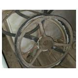 Lot of (5) Tractor Steering Wheels