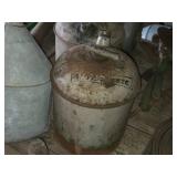 Vintage Metal Gas Cans (x2) and Large Funnel (x1)