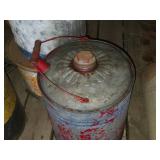 Lot of (2) Vintage Metal Gas Cans