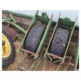 Lot of (8) Corn Planter Parts and Wheels