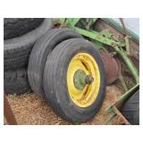 Lot of (8) Corn Planter Parts and Wheels