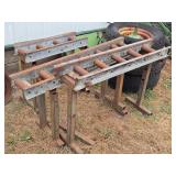 Lot of (3) Metal Conveyor