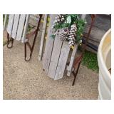 Lot of (2) Vintage Wooden Snow Sleds