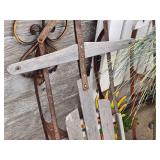 Lot of (2) Vintage Wooden Snow Sleds