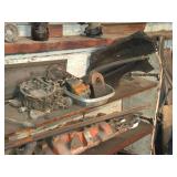 Lot of (1 Shelf) Mopar Automotive Parts with Chevrolet Small Block Intake Manifold