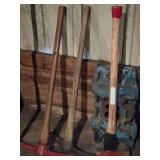 (2) Pick Axes, (1) Axe