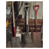 Lot of (3) Flat Shovels