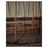 Lot of (2) Garden Rakes