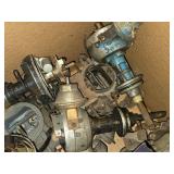 Lot of (1 Box) Automotive Carbeuretors and Distributors