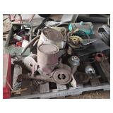 Lot of (1 Pallet) Misc. Parts - (2) Potato Dusters, (1) Gas Tank