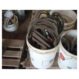 Lot of (2 5-Gallon Buckets) Belts