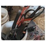 Lot of (2 5-Gallon Buckets) Belts