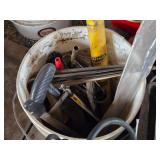 Lot of (1 Pallet) Hand Tools, Hardware - Paint Rollers, Clamps, Hacksaw, Scrapers, Files and much more