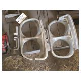 Vintage 1967 Plymouth Fury Headlamp Bezels
