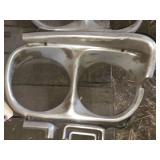 Vintage 1967 Plymouth Fury Headlamp Bezels