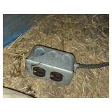 Hose Reel and Extention Cord with 2 Outlet