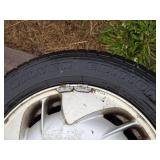 Lot of (2) Vintage Pontiac P215/60R16 Tire with 16" Rim