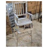 Vintage Wooden High Chair