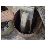 Vintage Oil/WD40/Antifreeze Cans with Tools