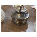 Lot of (3) Vintage 13" Glass Kerosene Oil Lamps