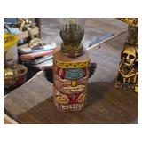 Lot of (5) Vintage 8" Decortive Oil Lamps