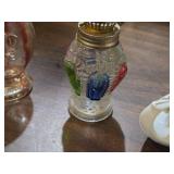 Lot of (5) Vintage 8" Glass Oil Lamps (clear)