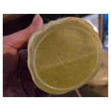 Vintage Pressed Glass Oil/Perfume Bottle, Garden Tea Light / Lantern, Vintage Old Spice Lighthouse Decanter, Ceramic Oil Lamp Base