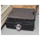 Lifesmart 17" Cast Iron Tabletop Griddle with Reversible Top