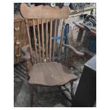 Vintage 40" Wooden Rocking Chair