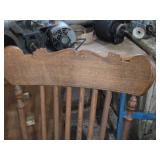 Vintage 40" Wooden Rocking Chair