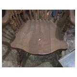 Vintage 40" Wooden Rocking Chair