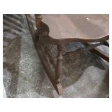 Vintage 40" Wooden Rocking Chair