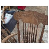 Vintage 31" Wooden Rocking Chair