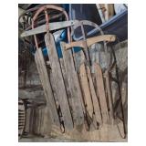Lot of (2) Vintage Snow Sleds