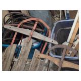 Lot of (2) Vintage Snow Sleds