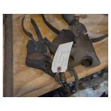 Lot of (1 Table Full) Vintage Tools - Original Corn Husker, Speed Drill, Scraper, Bolt Cutters and more