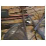 Lot of (1 Table Full) Vintage Tools - Original Corn Husker, Speed Drill, Scraper, Bolt Cutters and more