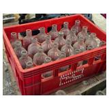 Lot of (1 Case of 24) Vintage The Pop Shoppe Pop Bottles with Crate