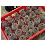 Lot of (1 Case of 24) Vintage The Pop Shoppe Pop Bottles with Crate