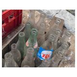 Lot of (1 Case) Vintage Soda Pop Bottles - RC Cola, Mission, Dr. Pepper, Nehi
