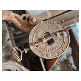 Vintage Planter Parts, Heater, Coffee Grinder, Cream Separator, Well Pump Part