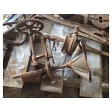 Vintage Planter Parts, Heater, Coffee Grinder, Cream Separator, Well Pump Part