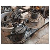 Lot of (1 Pallet) Automotive Parts - Wheel Hubs, Half Shafts, Shifter, Bearings, Misc. Parts (Mopar, Dana 44, Ford 4x4)