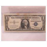 1957 ONE DOLLAR SILVER CERTFICATE NOTE